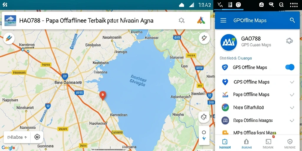Antarmuka intuitif HAO788 dengan peta offline yang detail.