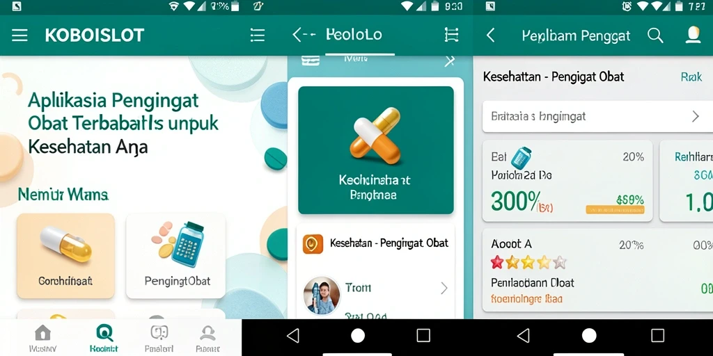 Tampilan antarmuka KOBOISLOT yang sederhana dan informatif.