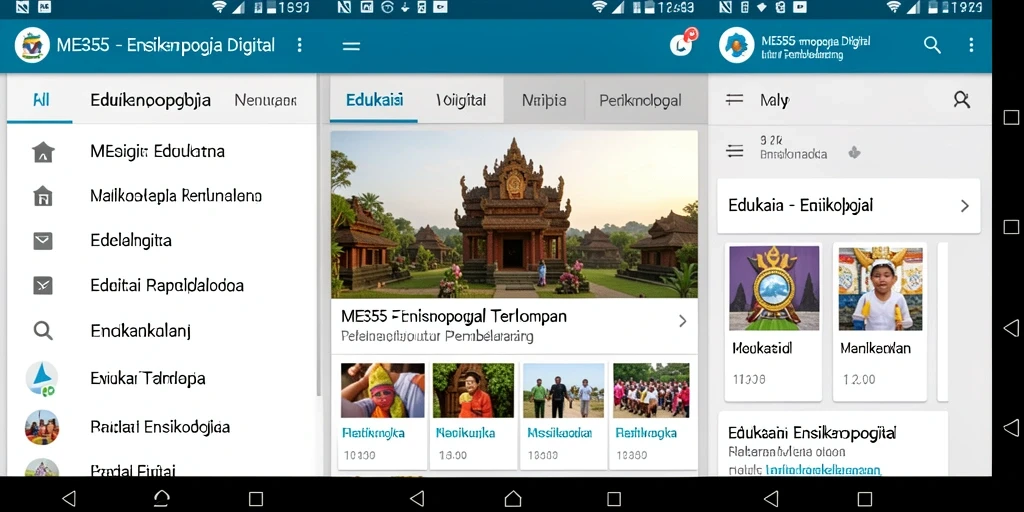 Antarmuka pengguna ME355 yang intuitif dan informatif.