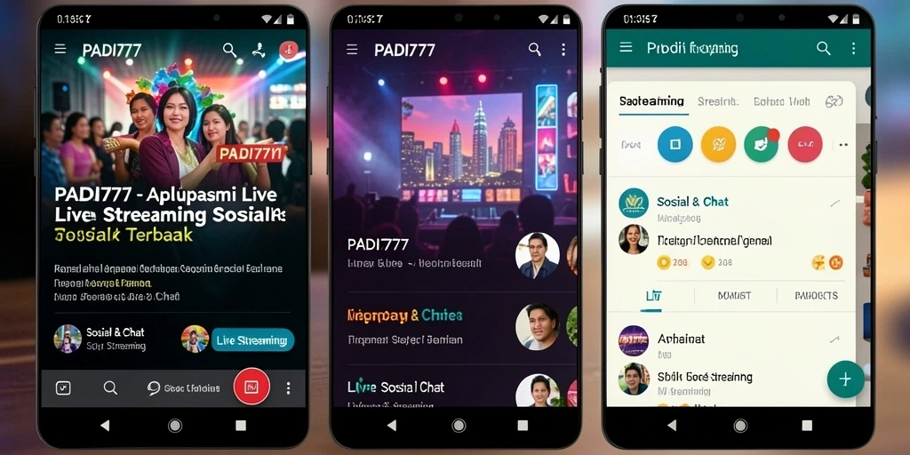 Tampilan antarmuka PADI777 yang user-friendly untuk Live Streaming.