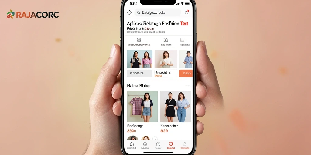 Tampilan antarmuka RAJACORC yang menarik dan user-friendly.
